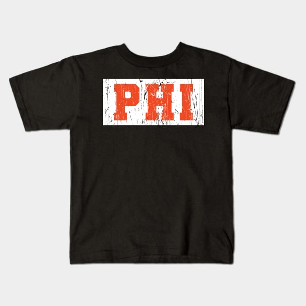 PHI / Flyers Kids T-Shirt by Nagorniak